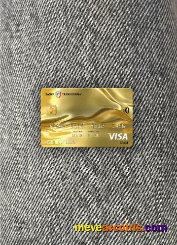 Romania Banca Transilvania bank visa gold card photolook